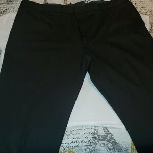 Mens 44 X 32 Classic Starched Dockers Black Dress Pants